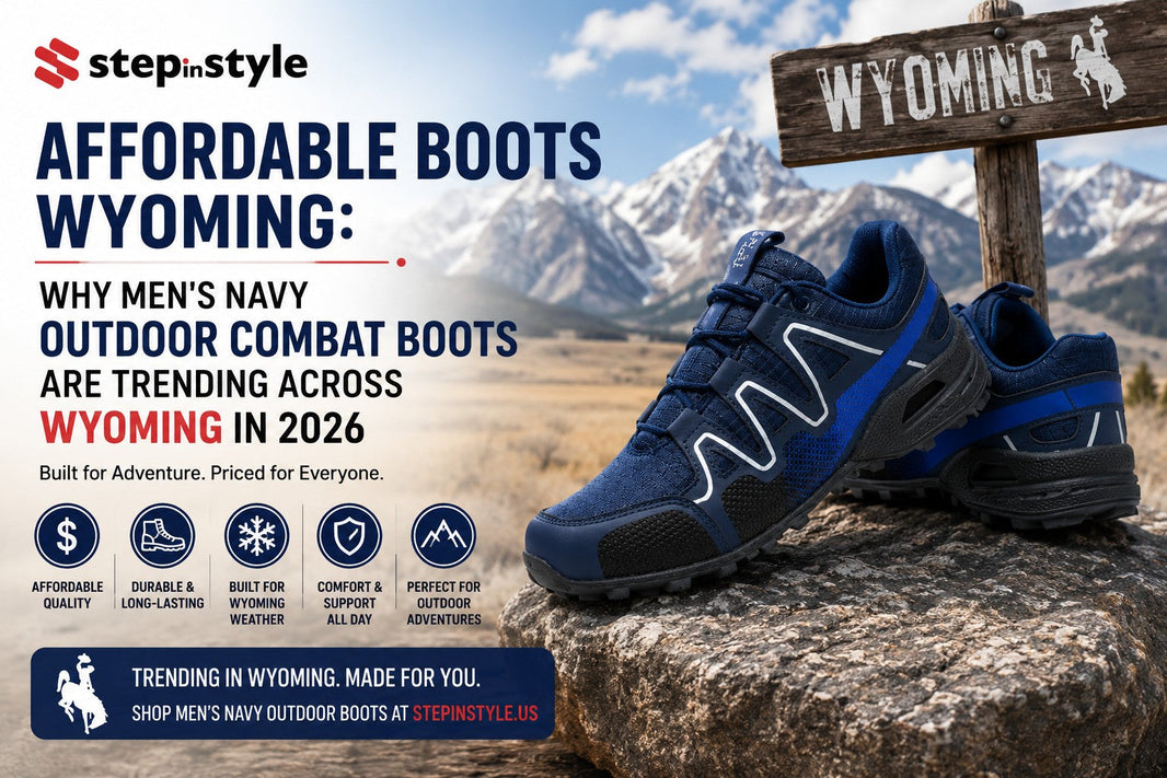 Affordable Boots Wyoming: Why Men's Navy Outdoor Combat Boots Are Trending Across Wyoming in 2026