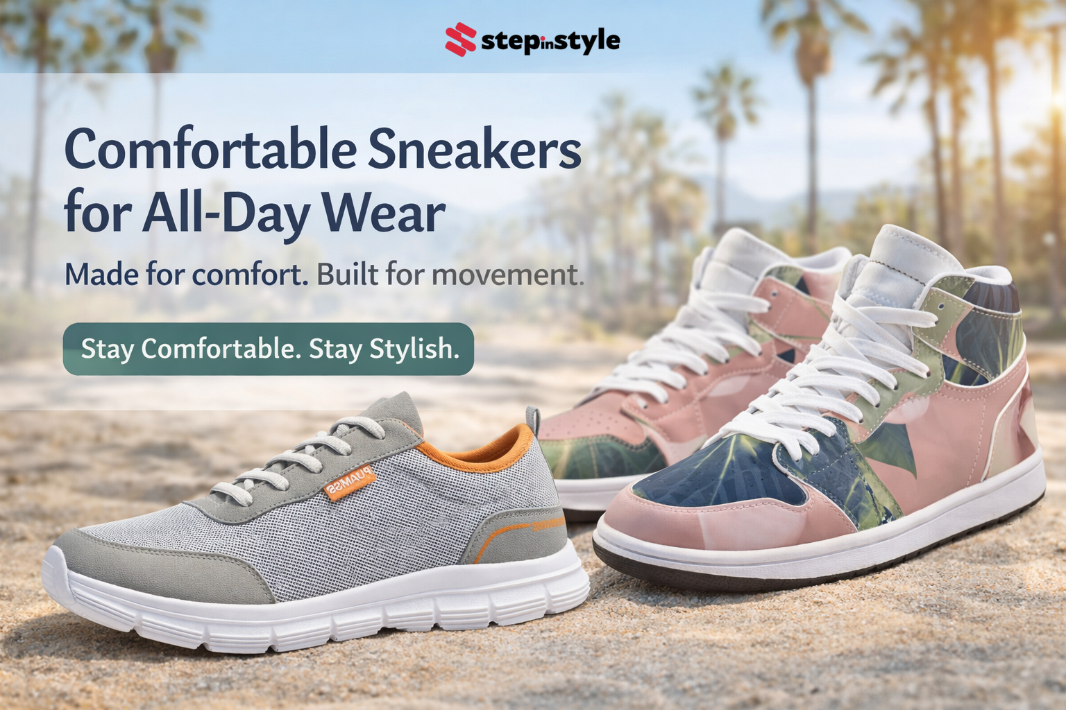 Comfortable Sneakers for All-Day Wear in California