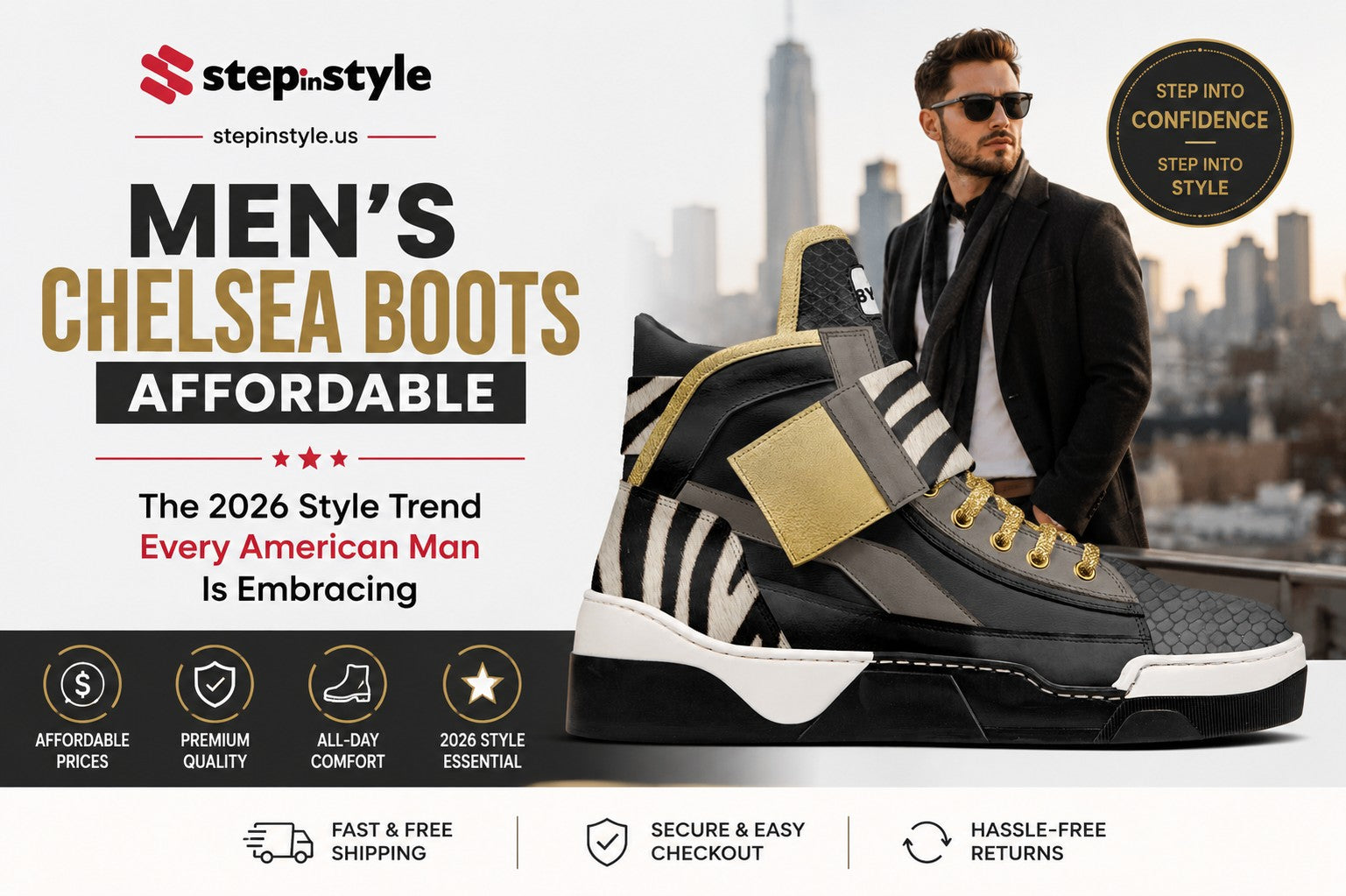 Men’s Chelsea Boots Affordable: The 2026 Style Trend Every American Man Is Embracing