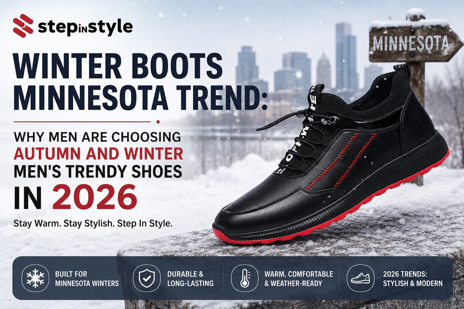 Winter Boots Minnesota Trend: Why Men Are Choosing Autumn and Winter Men's Trendy Shoes in 2026