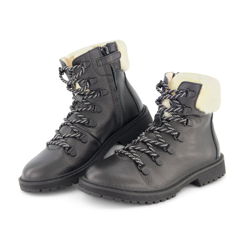 fur lined leather ankle boots men