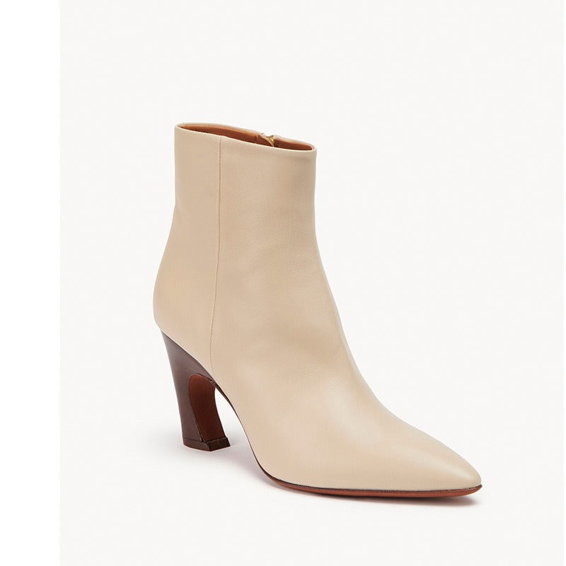 Toe Ankle Boots for Women High Heeled