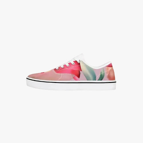 Floral Garden Print Canvas Sneakers