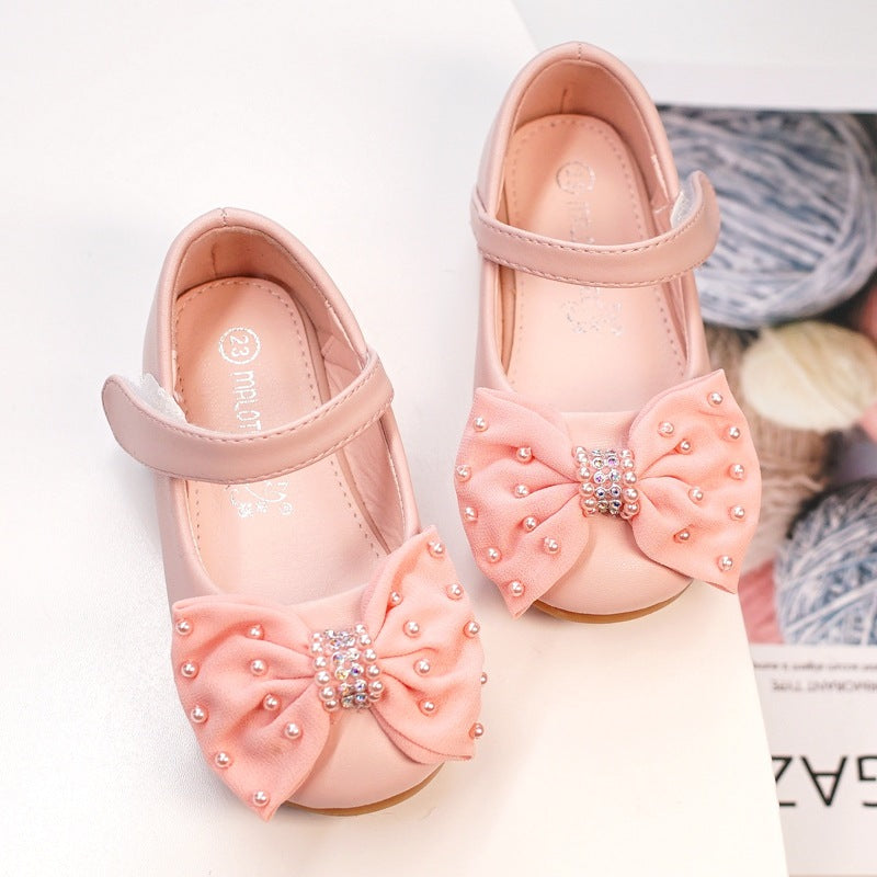 Princess Bow New Girls' Banquet Dress Flower Girl Shoes
