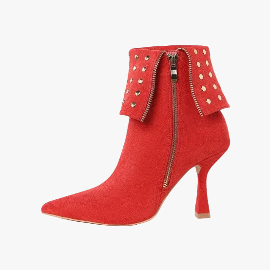 Piccini Stud Embellished Foldover Boots