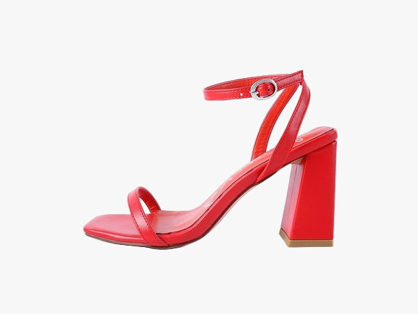Block Heel Ankle Strap Sandals