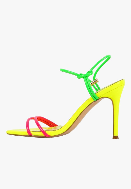 HIGH PORCH DRAWSTRING BAND HIGH HEELED SANDAL