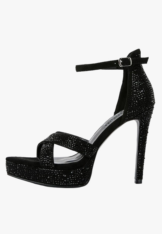 Studded High Heel Dress Sandals