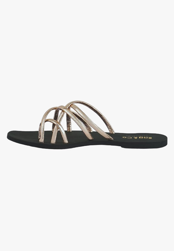 SWEETIN Strappy Flat Slip On Sandals