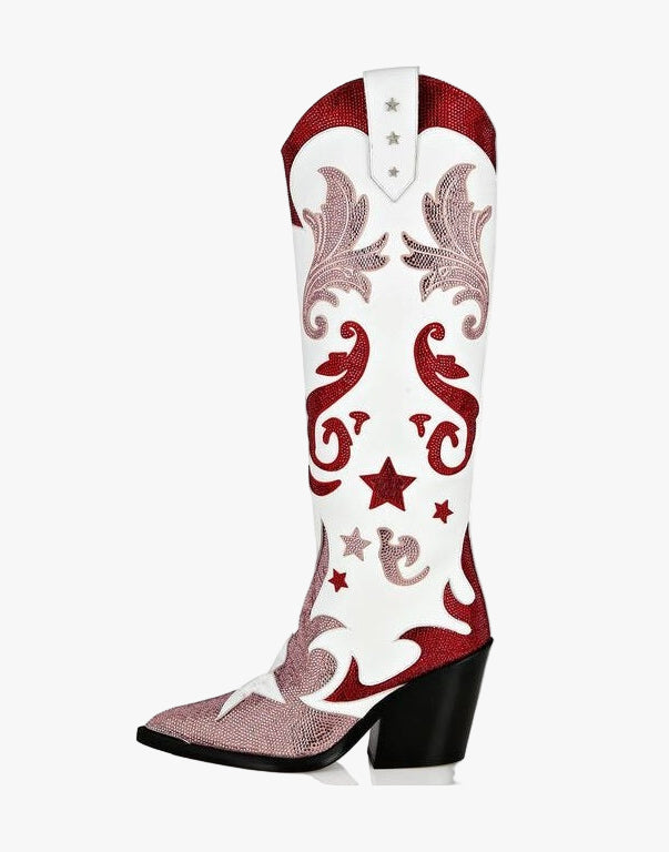 Bling Crystal High Wedge Heel