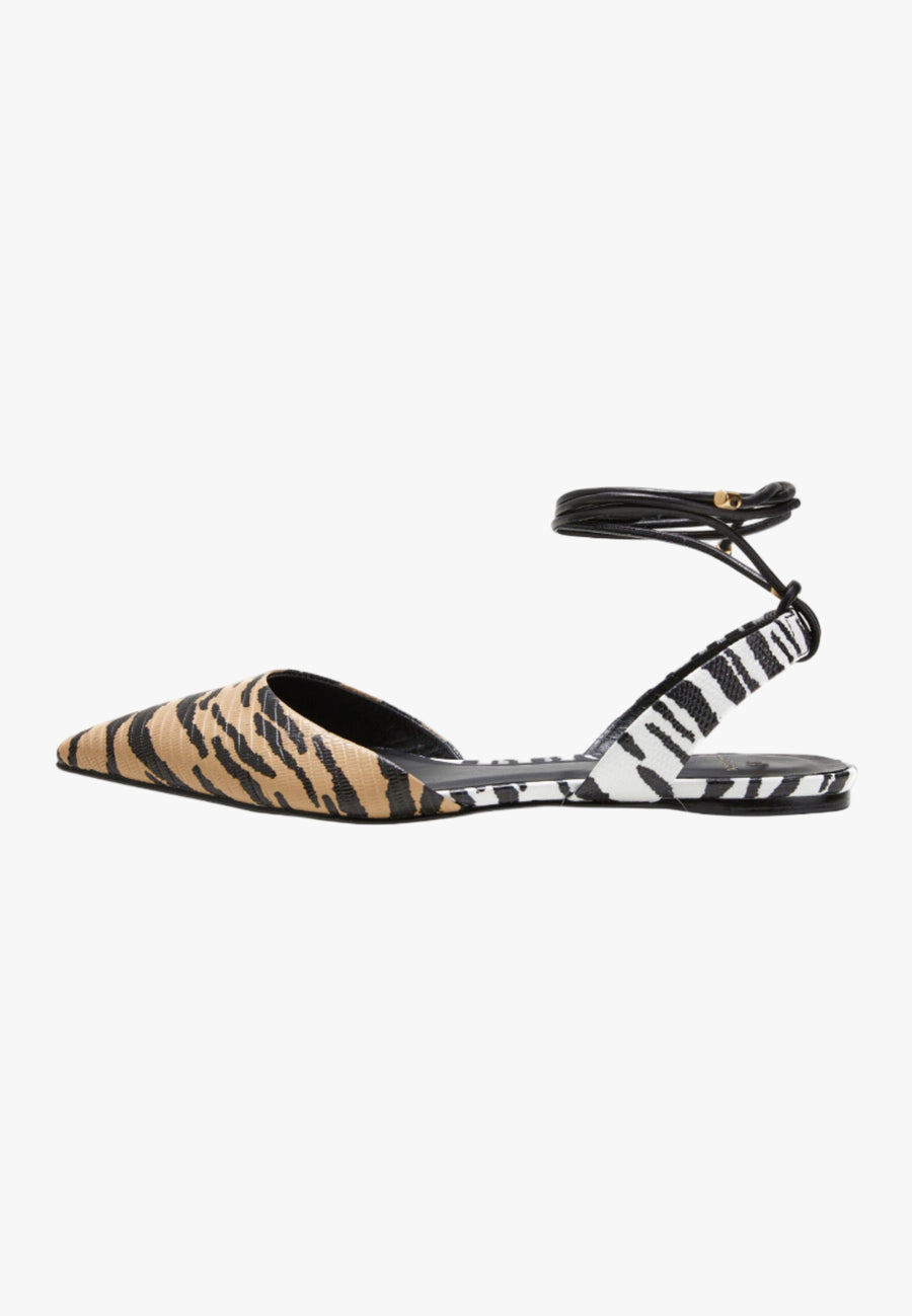 womens animal print flat sandals trendy summer footwear