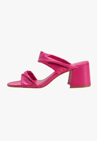 womens block heel mules stylish summer sandals