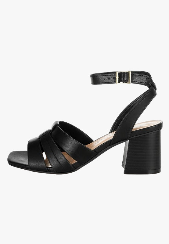 Signora Pin Buckle Ankle Strap Sandals