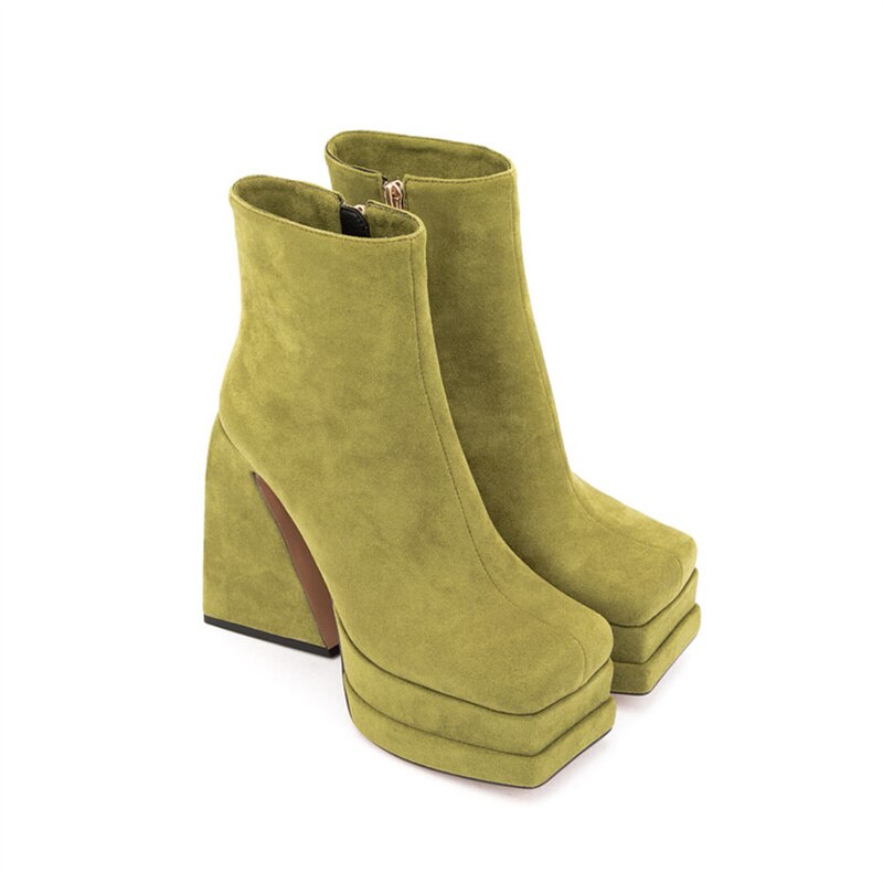 Platform Boots for Women Fashion - Crude Heel