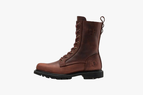 Men's 8 inch Zip-sided Soft Toe Lug Sole Work Boots