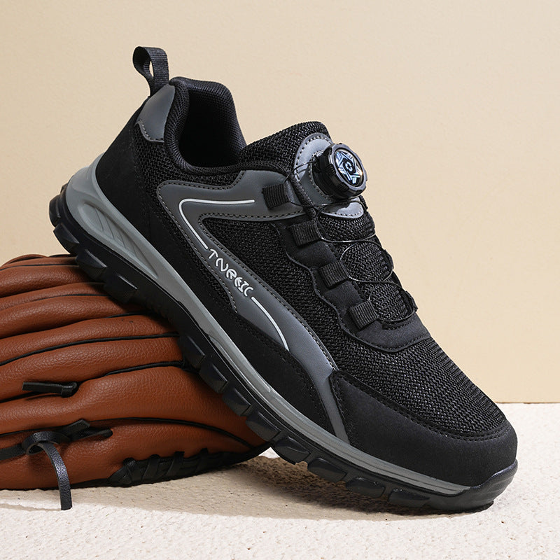Big Size Unisex Sports Casual Shoes Breathable Walking Shoes Outdoor Hiking Trekking Men's Mesh Shoes