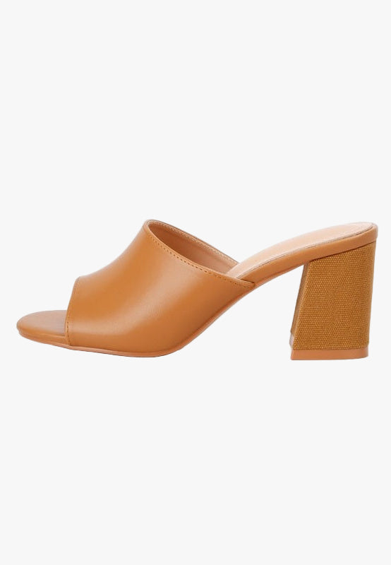 ADDIE Block Heel Slip On Sandals