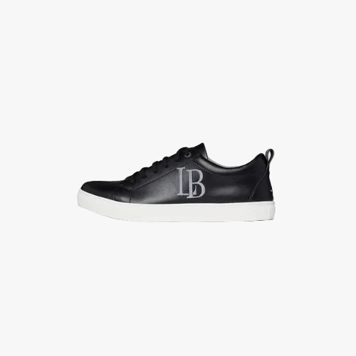 LB Black Apple Leather Sneakers Men
