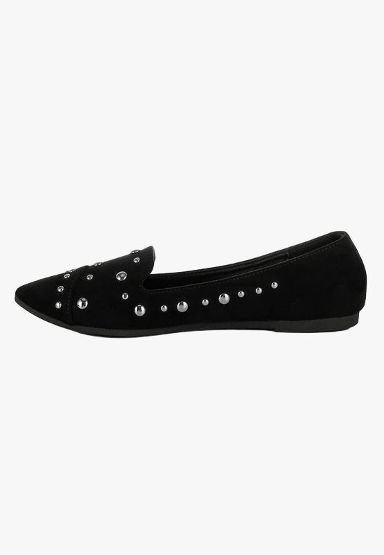 Olesia Stud Emebllished Ballet Flats