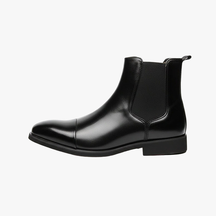 mens pointed toe leather boots stylish fashion footwear
