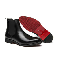 mens high top leather boots stylish winter fashion shoes

