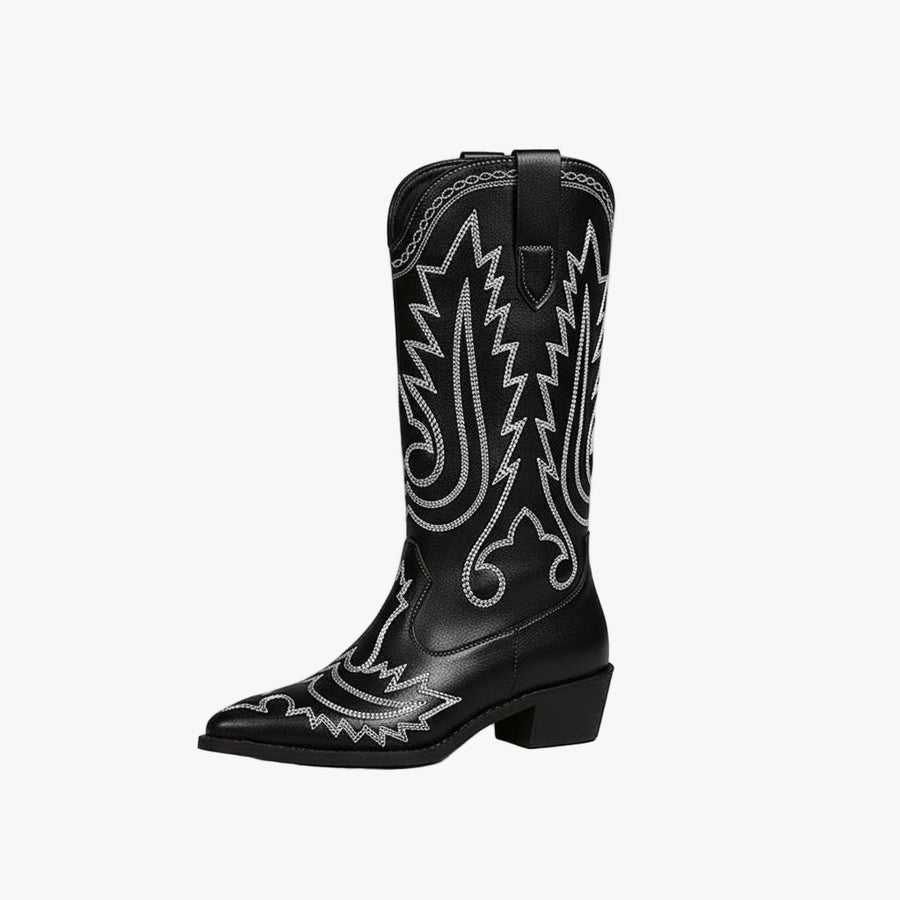 Square Heels Short Boots