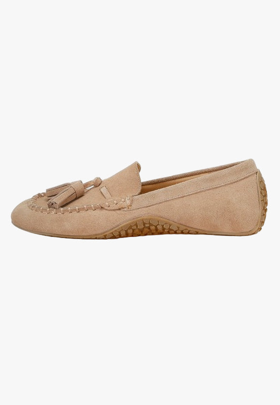 Kipstar Real Suede Leather Tassel Loafers