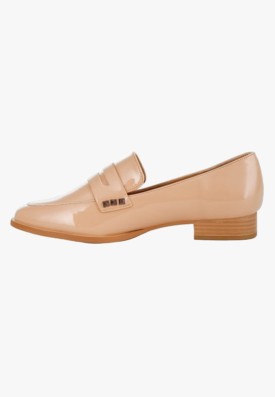 Noshiya Patent Pleather Penny Loafers