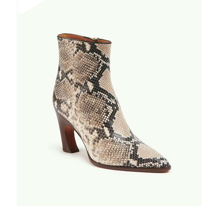 Toe Ankle Boots for Women High Heeled