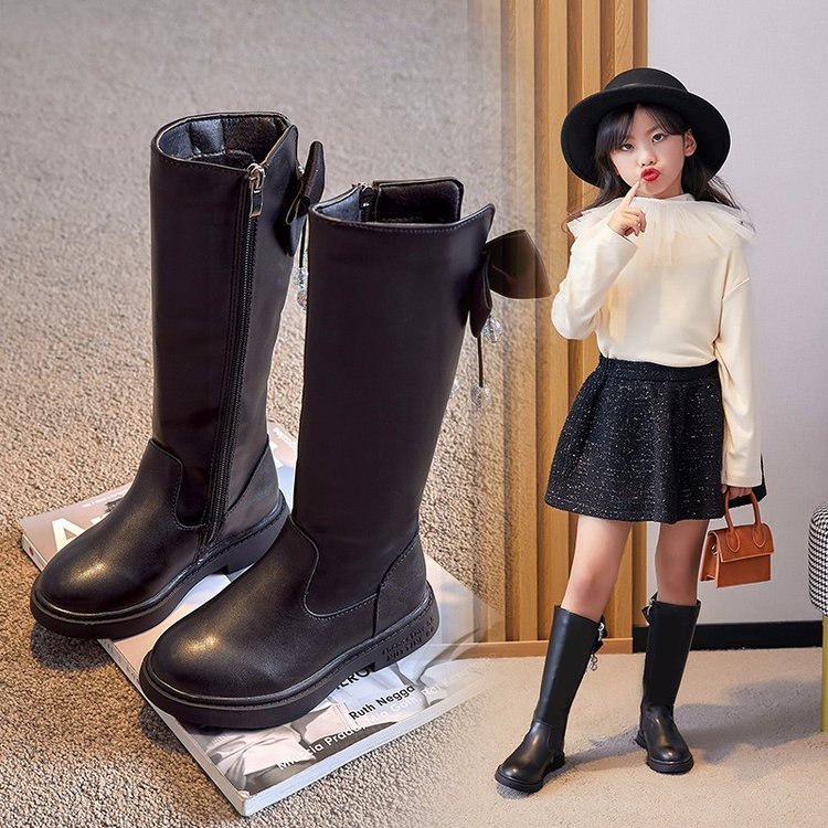 Explosive Style Children's Shoes British Retro Leather Boots