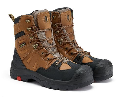 Woodland Men's 8 inch Brown Work Boots