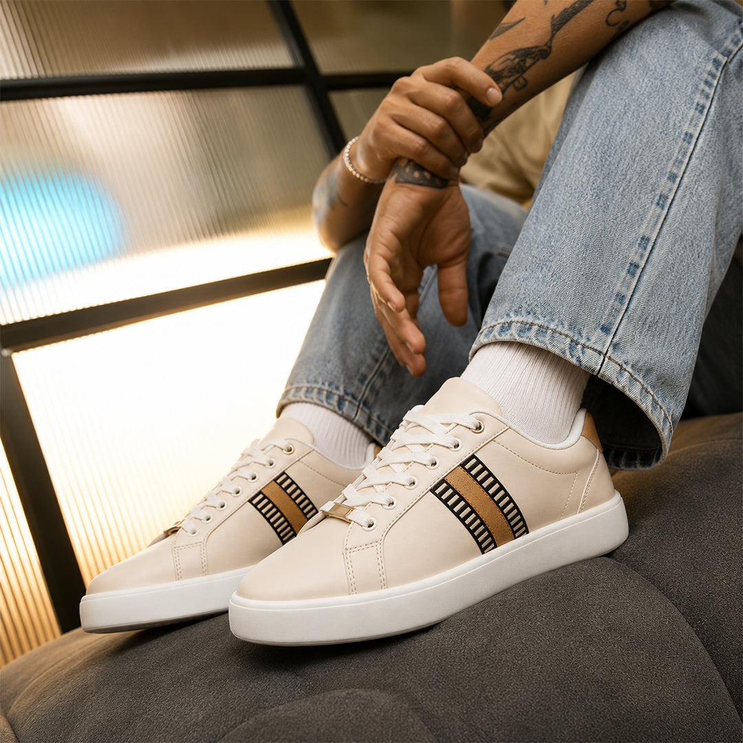 Men's Casual Embroidered Sneakers