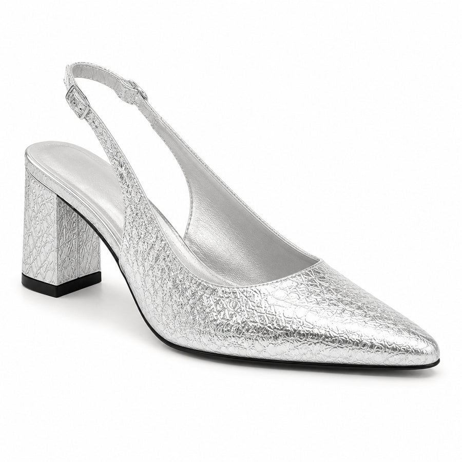 Women's Elegant Metallic Evening Heels