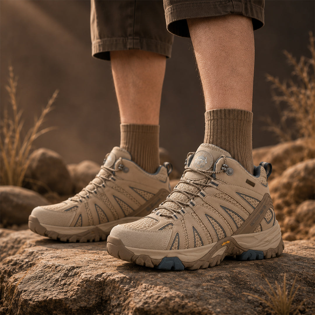 Men’s Waterproof 6-Inch Hiking Boots with Vibram Soles