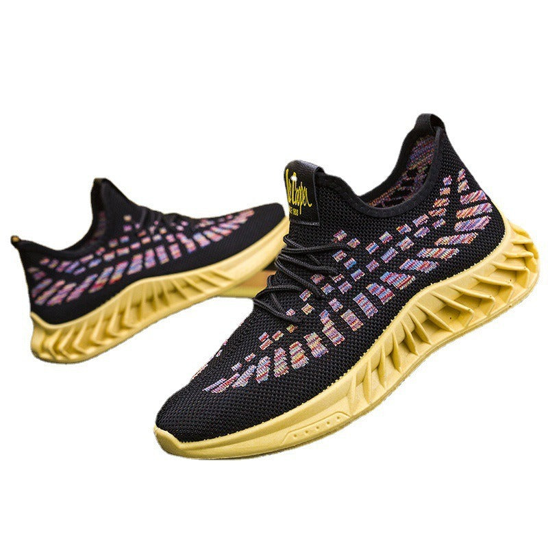 Men's Breathable Casual Running Shoes - Trendy Korean Edition Sports Shoes