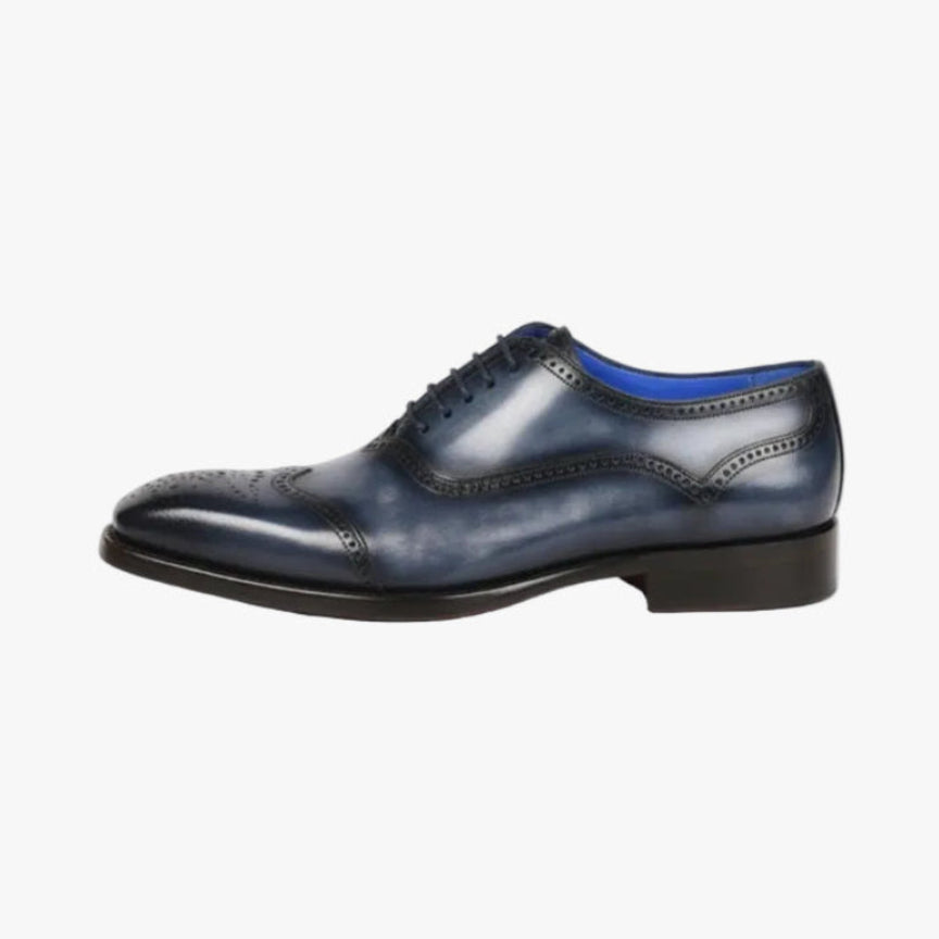 Men's Goodyear Welted Oxford Shoes Navy
