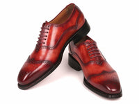 formal shoes in reddish brown