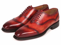 mens goodyear welted oxford shoes reddish in brown