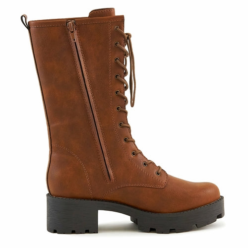 stylish autumn winter camel boots