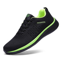 running shoes for men with cushioned sole in neon
