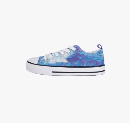 Blue Tie Dye Canvas Sneakers