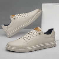 Men’s Lace-Up Oxford Leather Shoes
White