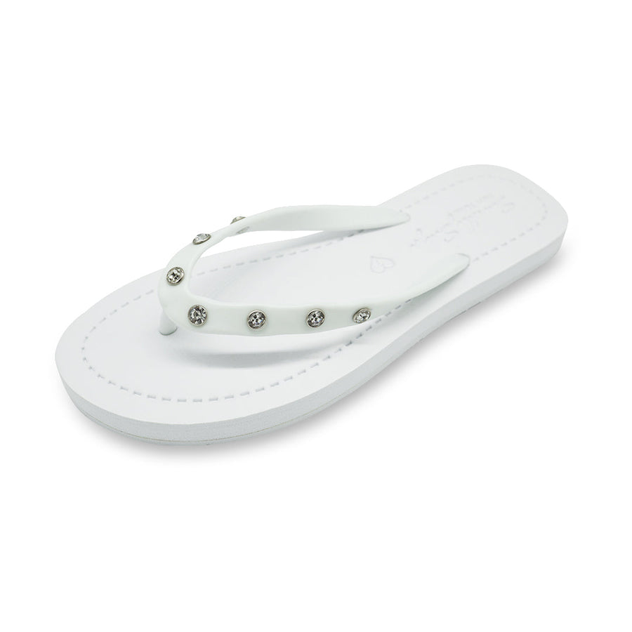 Women’s Rhinestone Stud Flip Flops
