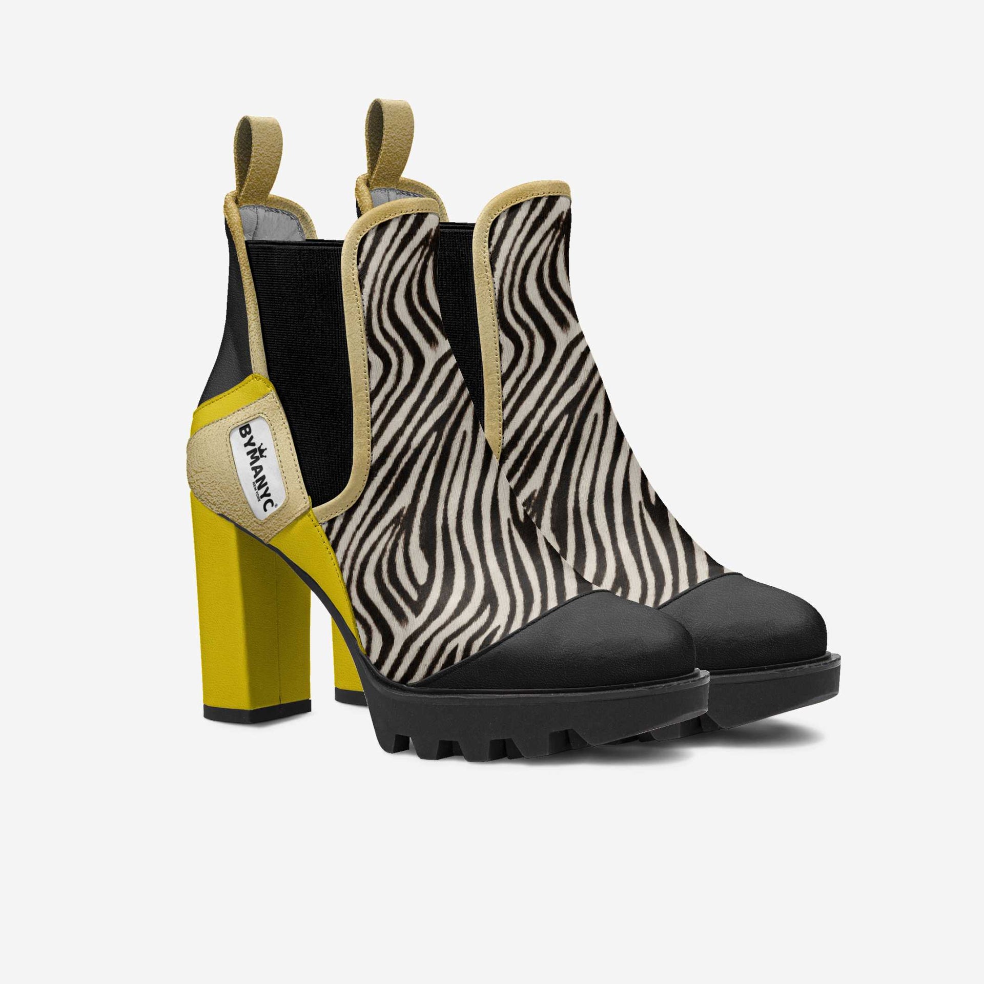 Vegan Elastic Designer Boot - Urban Black