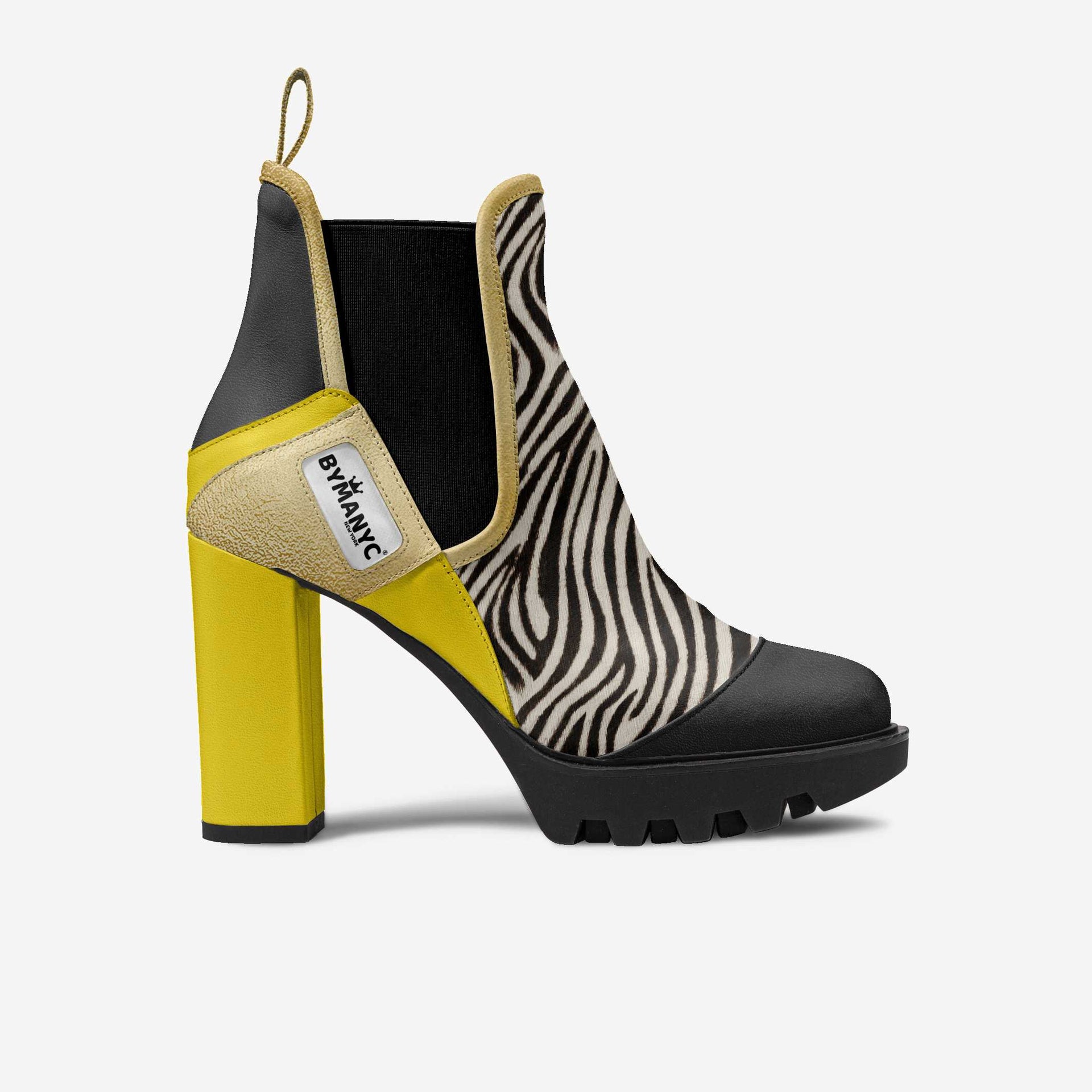 Vegan Elastic Designer Boot - Urban Black