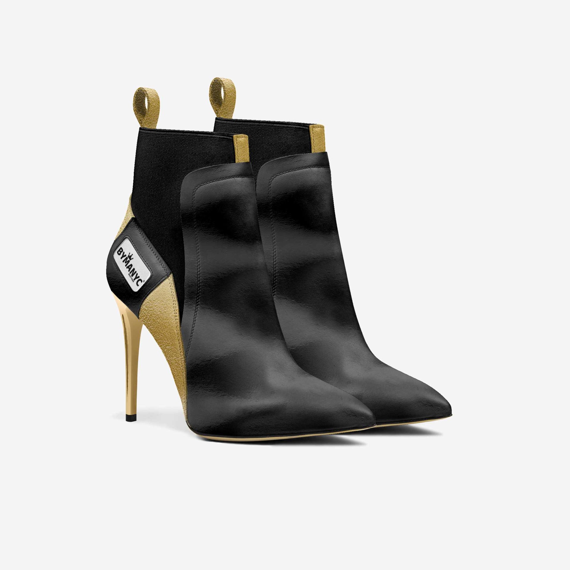 Vegan Heeled Shoe Women - Tribeca Gold Flame