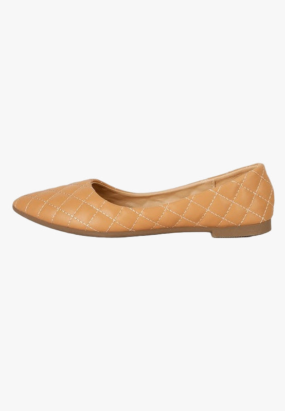 Rikhani Quilted Detail Ballet Flats