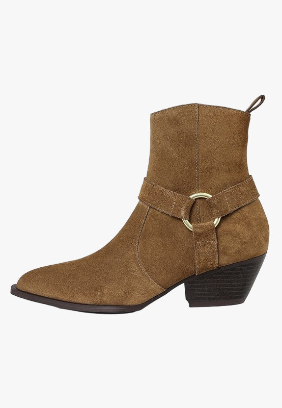 Jockey Harness Detail Ankle Boots
