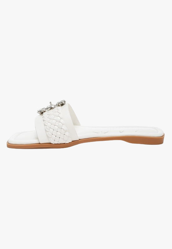 Hazbin Diamante Flat Sandals
