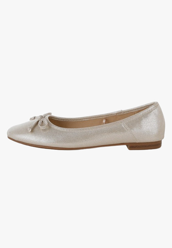 Agshin Metallic Ballet Flats